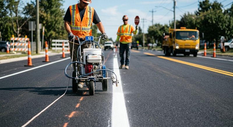 Asphalt Painting in Gwinnett County, GA