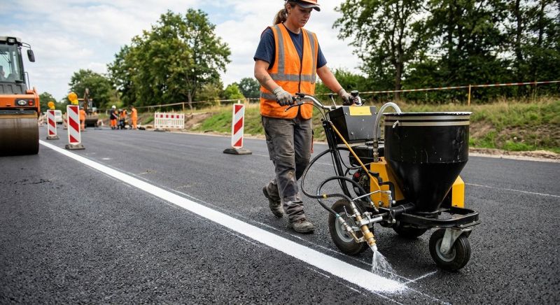 Commercial Asphalt Painting in Acworth, GA