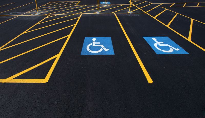 Disability Parking Marking in Palm Springs, CA