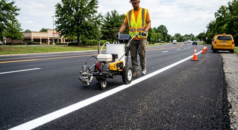 Lane Marking Service in Gwinnett County, GA